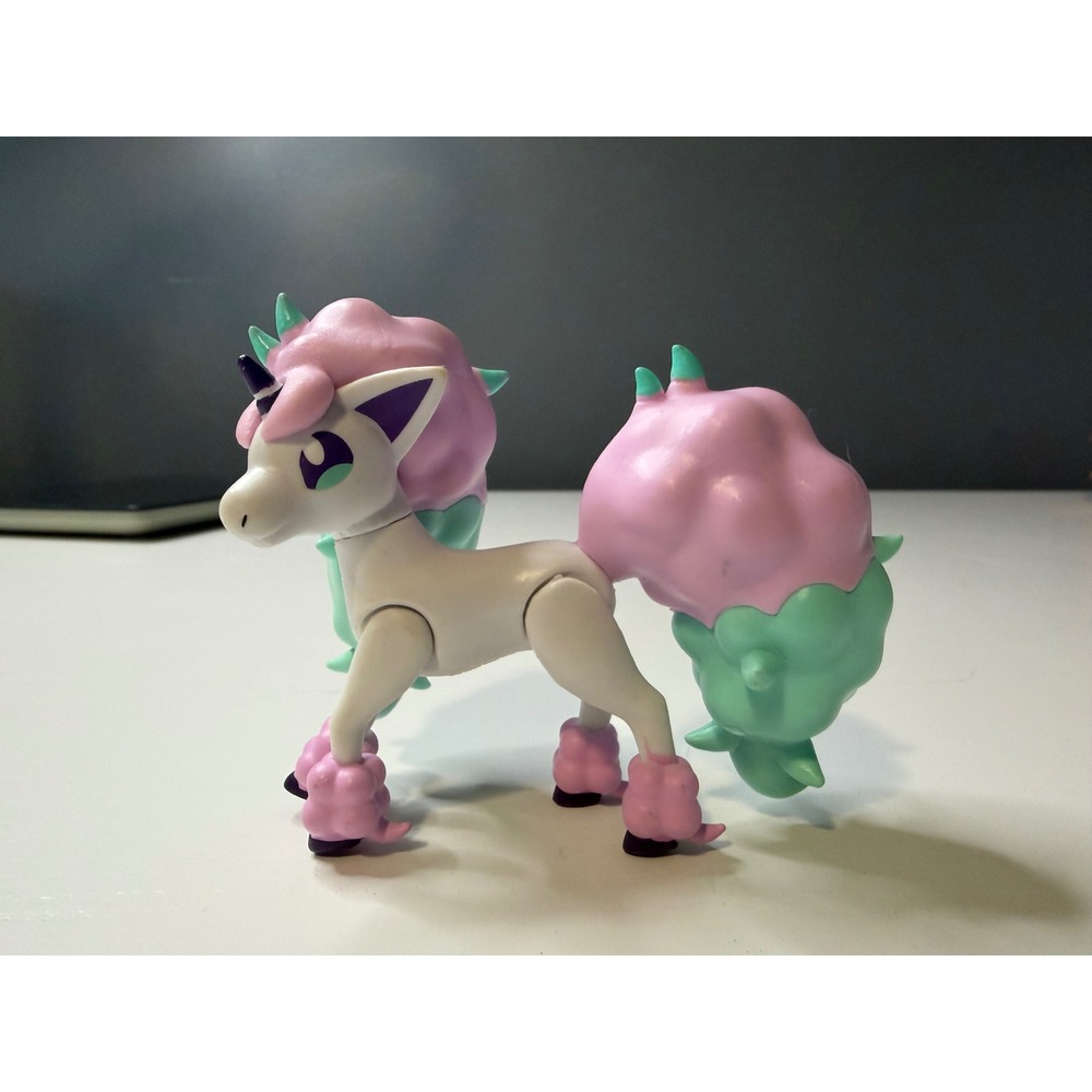 Pokemon Galarian Ponyta Action Figure 2021 Wicked Cool Toys Nintendo Galar Pink